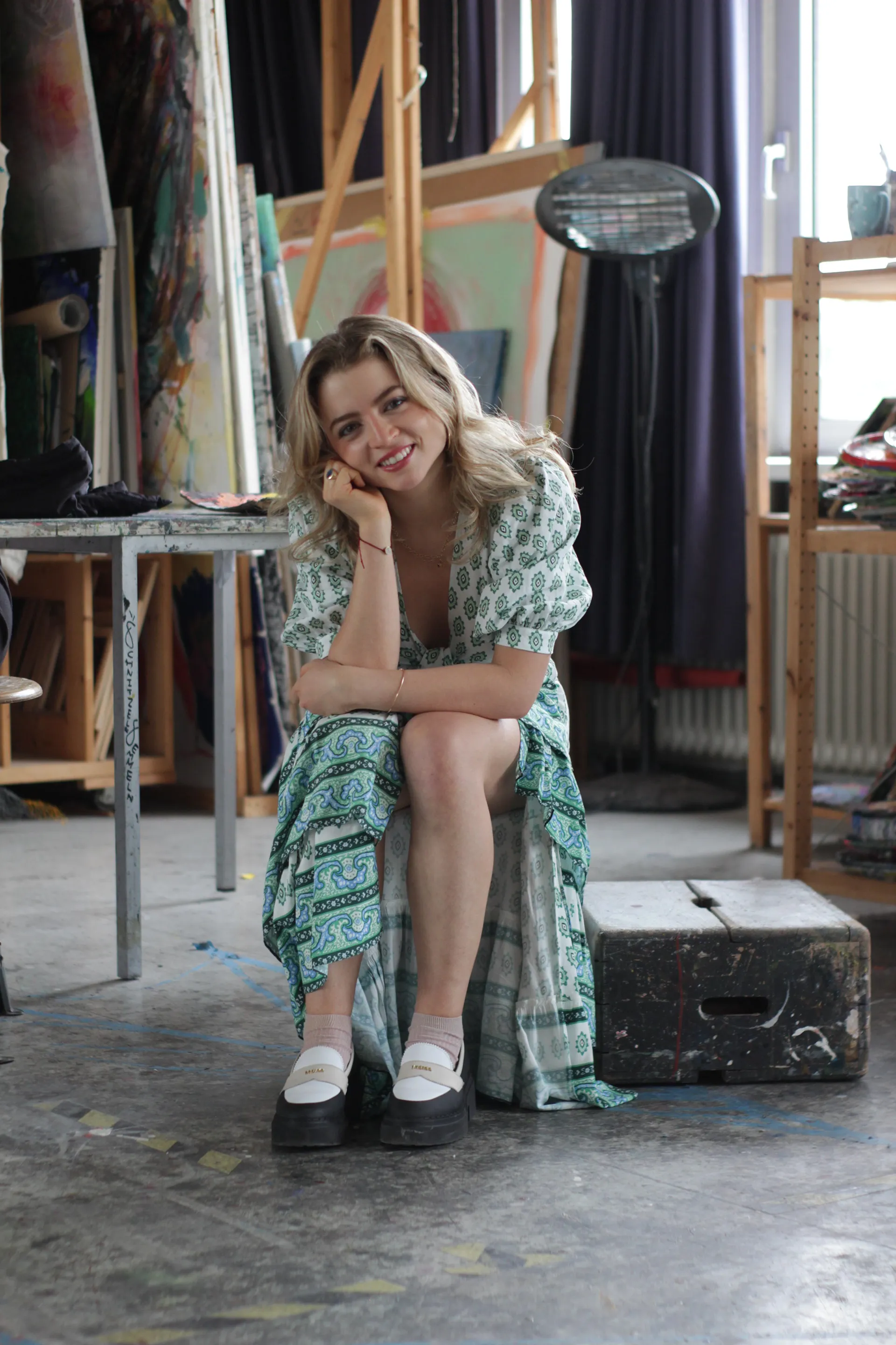 Stephanie Boetticher in her studio